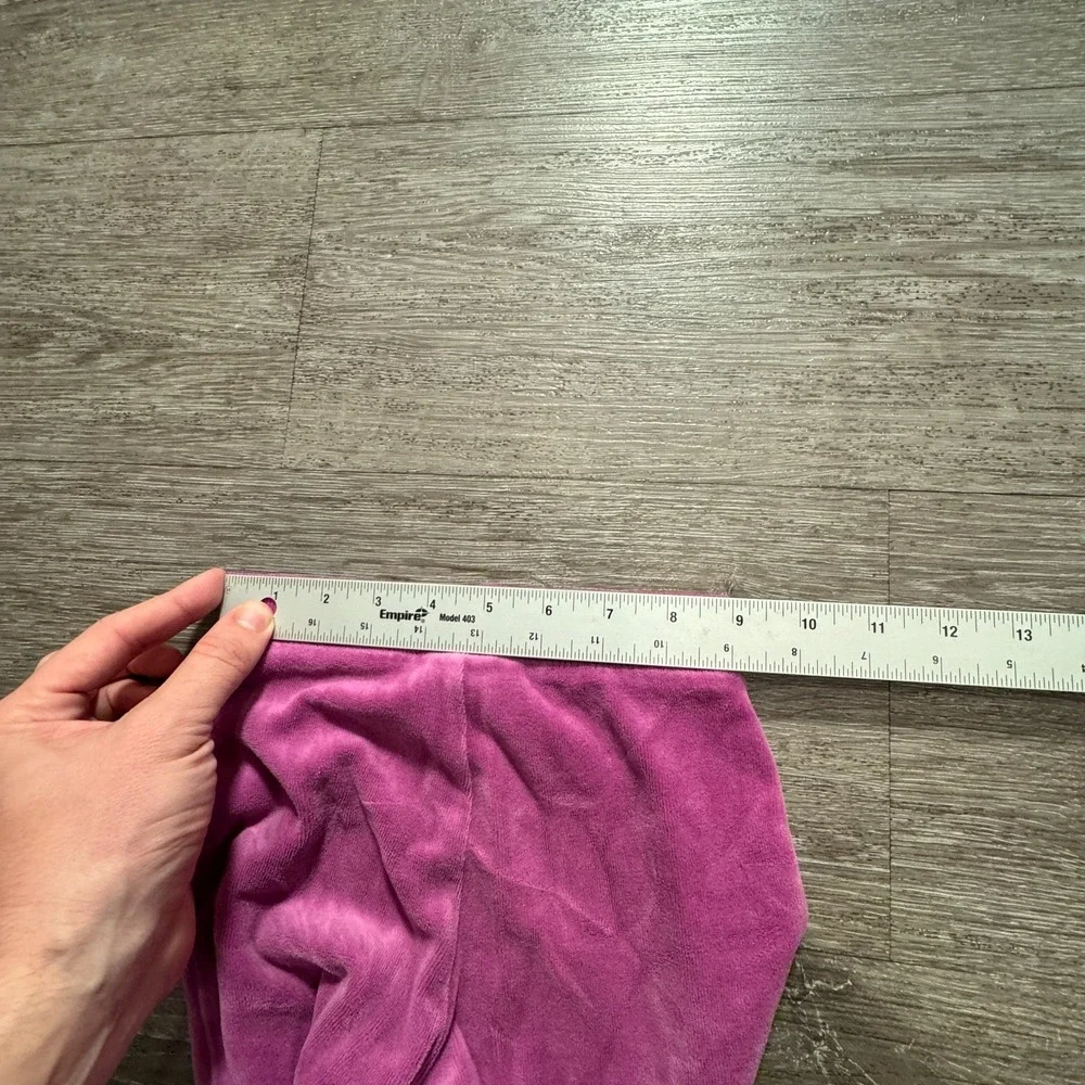 Juicy Couture Pants Girls 3T Pink Velour‎ Sweatpants Toddler Drawstring 9x13
